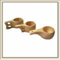 Nordischen Stil aus Holz Becher Teetasse mit 2 Holding Loch (CL2C-DBL3)